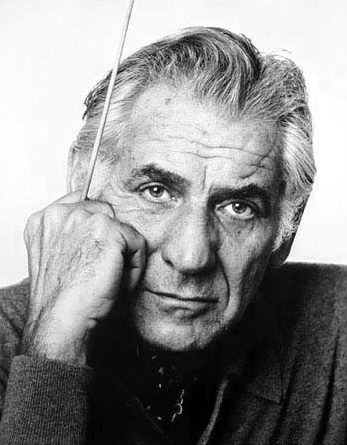 Leonard Bernstein, by Jack Mitchell (Jack Mitchell, CC BY-SA 4.0 , via Wikimedia Commons)